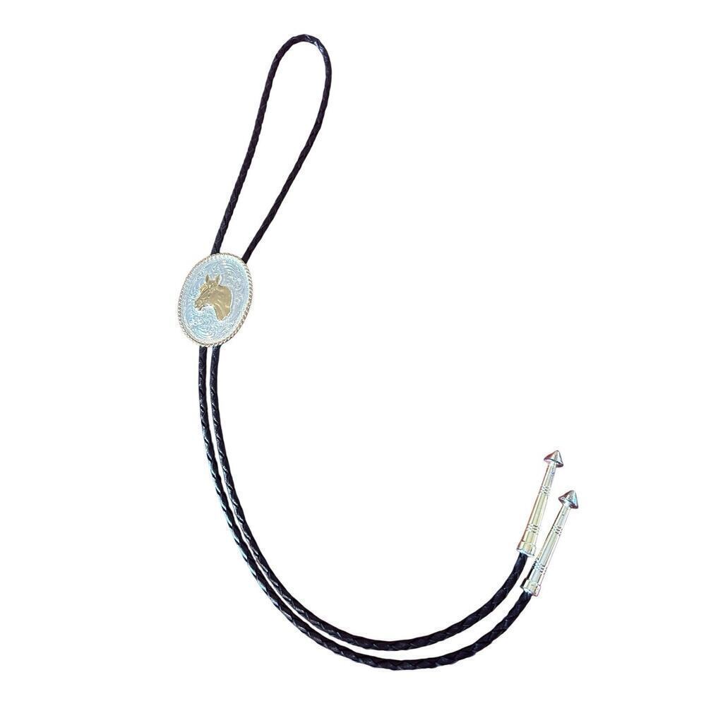 Montana Silversmiths Horse Head Bolo Tie Men’s Western Tye Equestrian Accessory - Picture 2 of 8